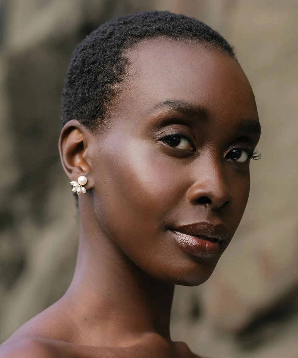 Sabine Pearl Earrings — Pearl Collar