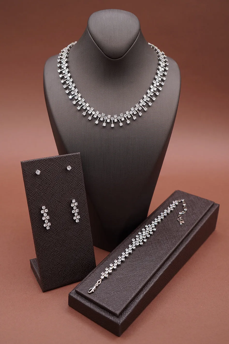 SELENA Simulated Diamond Jewelry Set