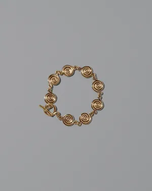Serpentinite Bracelet - Solid Gold