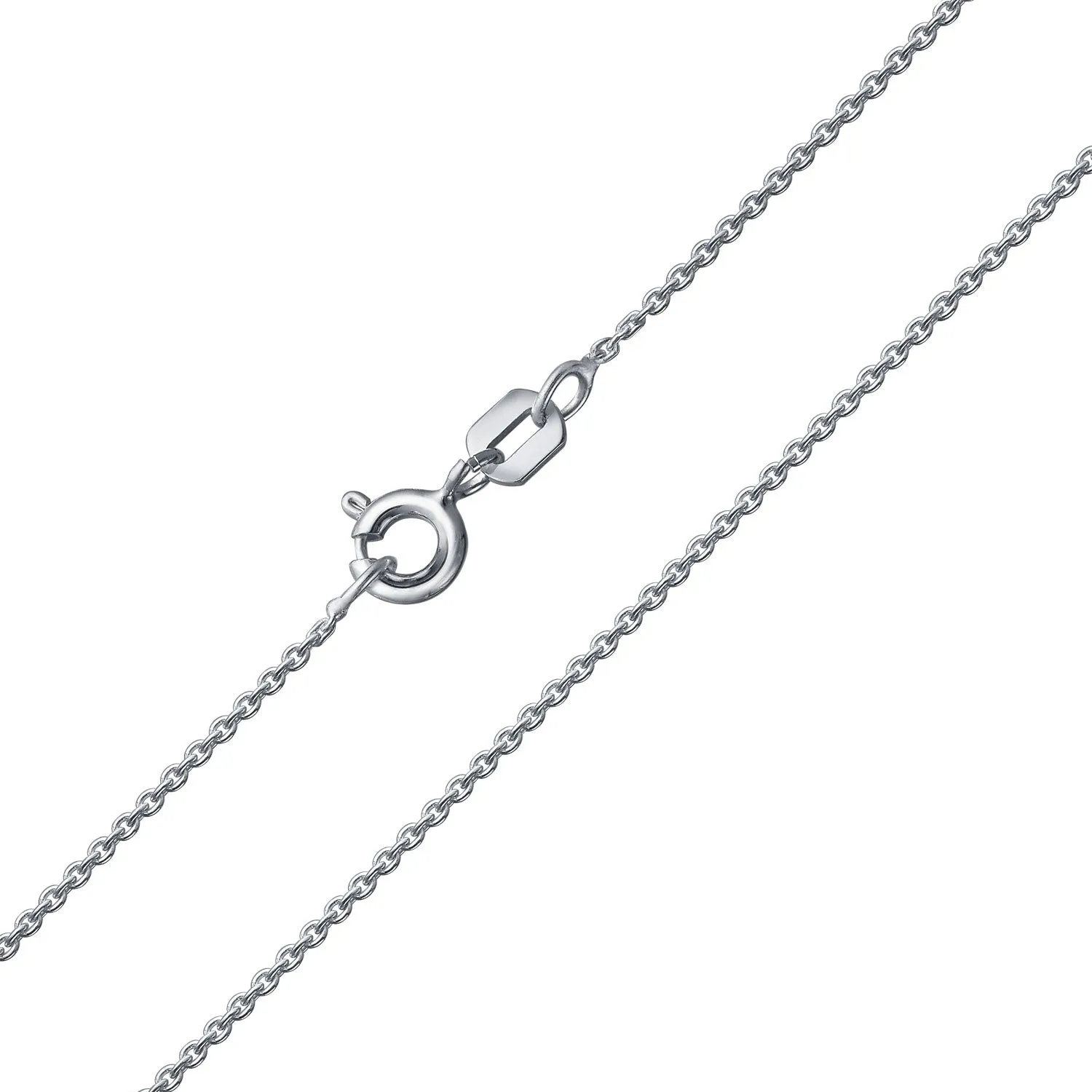 Set of 3 1MM Thin Rolo Link Cable Chain Necklace Sterling Silver 16,18 & 20 Inch