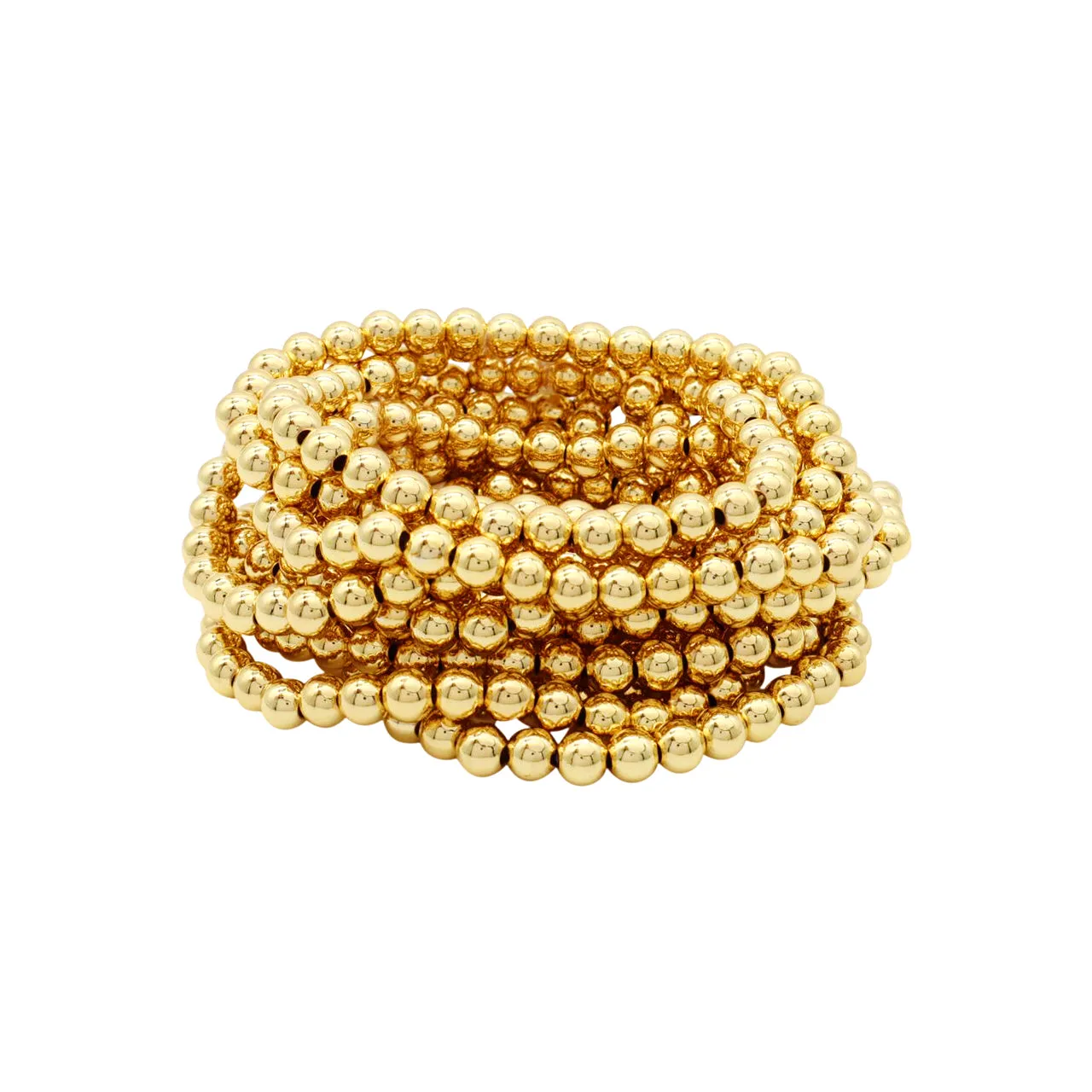 Set/12 6mm Beaded Bracelets