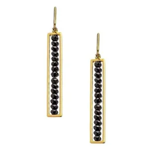 Sethi Couture Black Diamond Drop Earrings