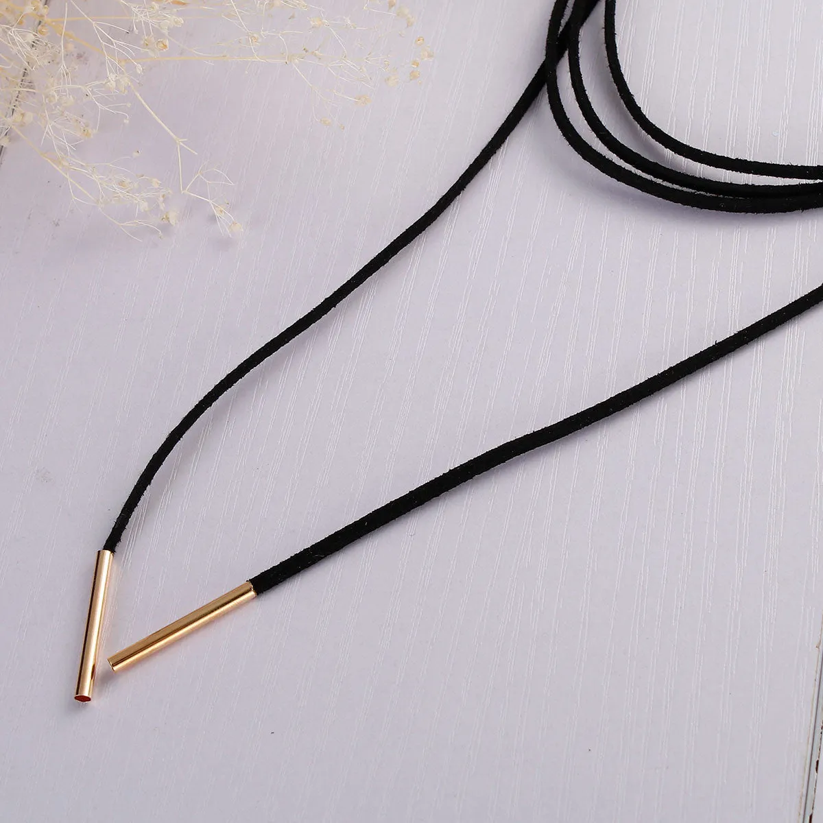 Sexy Sparkles Velvet Choker Necklace for Women Girls Gothic Choker Bolo Tie Chokers