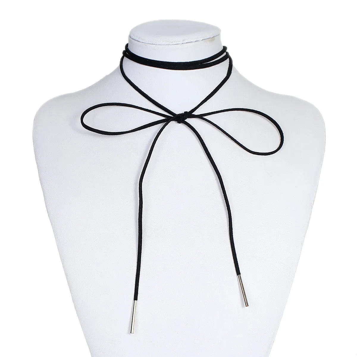 Sexy Sparkles Velvet Choker Necklace for Women Girls Gothic Choker Bolo Tie Chokers