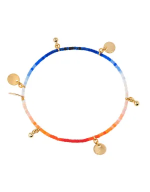 Shashi Ombre Lilu Bracelet in Cobalt/Wine