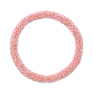 Shimmering Coral | Himalayan Glass Bead Bracelet
