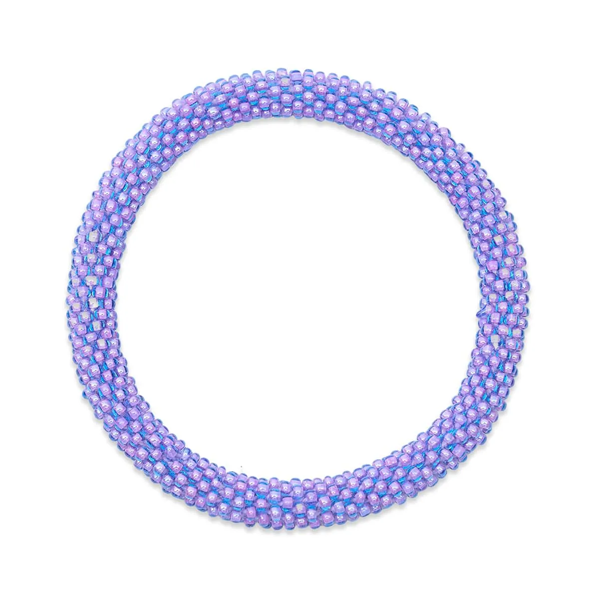 Shimmering Wisteria | Himalayan Glass Bead Bracelet