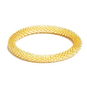 Sicilian Sun | Himalayan Glass Bead Bracelet