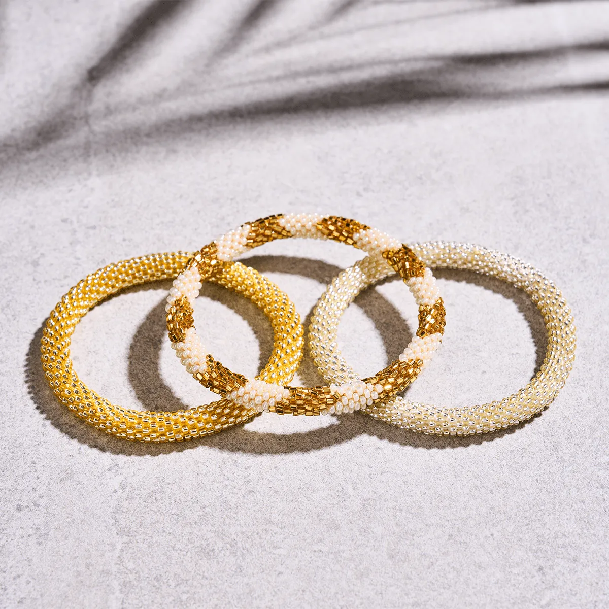 Sicilian Sun | Himalayan Glass Bead Bracelet