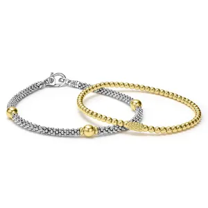 Signature Caviar 18K Gold and Sterling Silver Caviar Beaded Gift Set