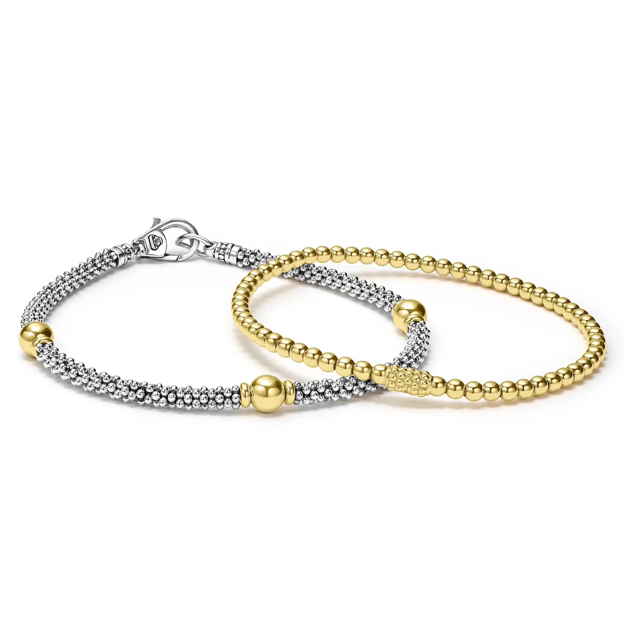 Signature Caviar 18K Gold and Sterling Silver Caviar Beaded Gift Set