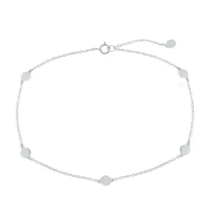 Silver Disc Anklet