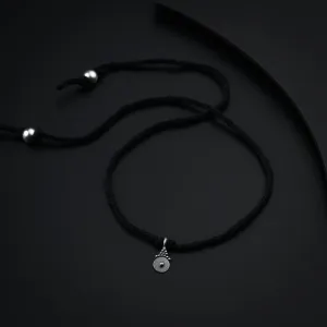 Silver Drop Motif Anklet