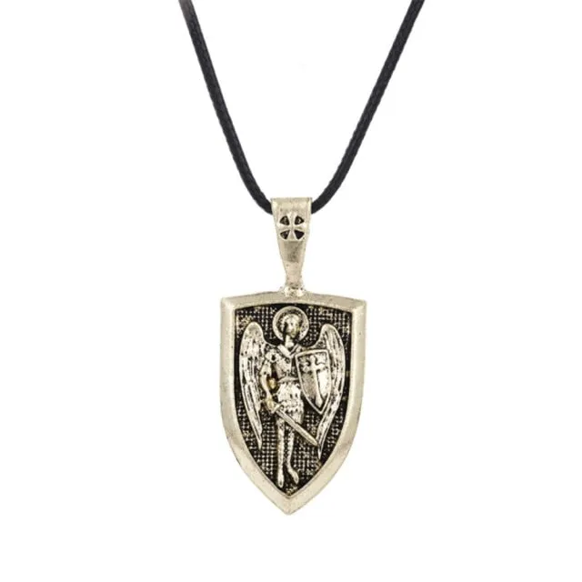 Silver Eye Wolf/ Mandala Pendant Necklace