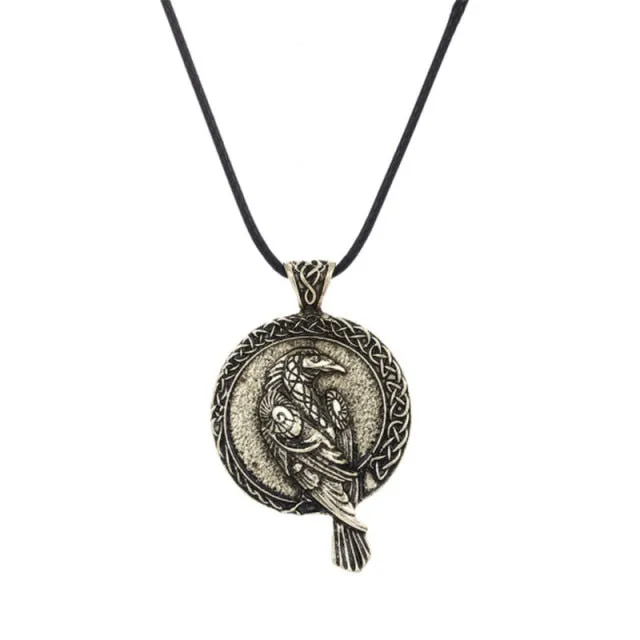 Silver Eye Wolf/ Mandala Pendant Necklace