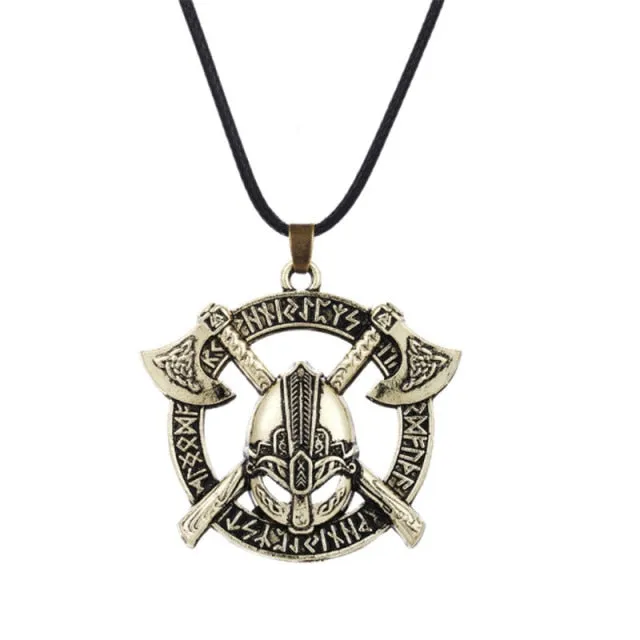 Silver Eye Wolf/ Mandala Pendant Necklace