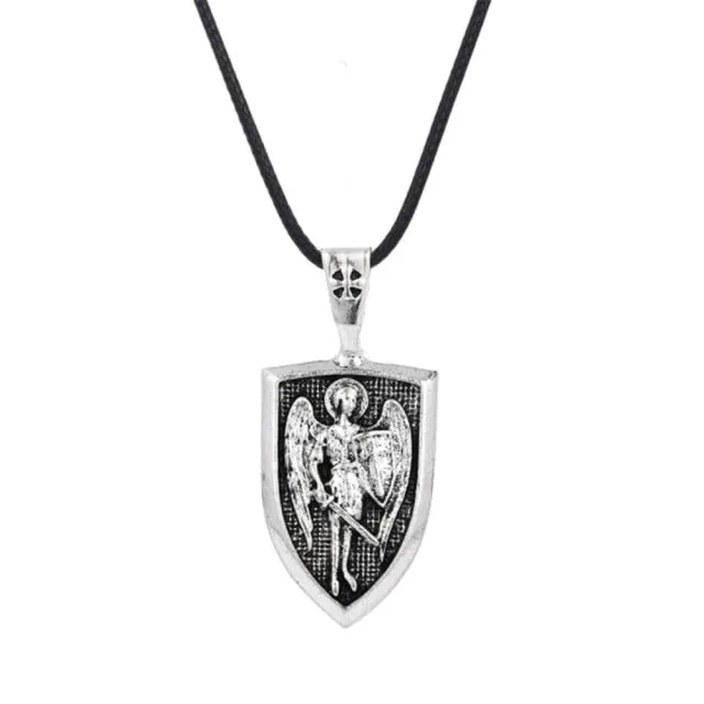 Silver Eye Wolf/ Mandala Pendant Necklace