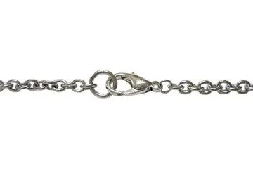 Silver Toned Spikey Religious Cross Pendant Necklace