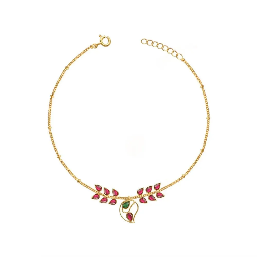 Single Gorgeous Silver 92.5 Aam Ras Anklet