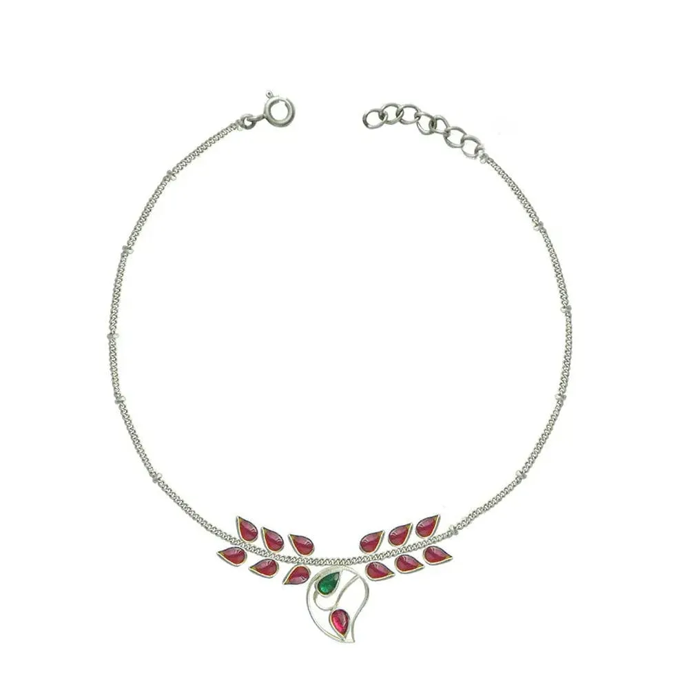 Single Gorgeous Silver 92.5 Aam Ras Anklet
