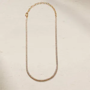 Single Thread Diamond Tennis Necklace