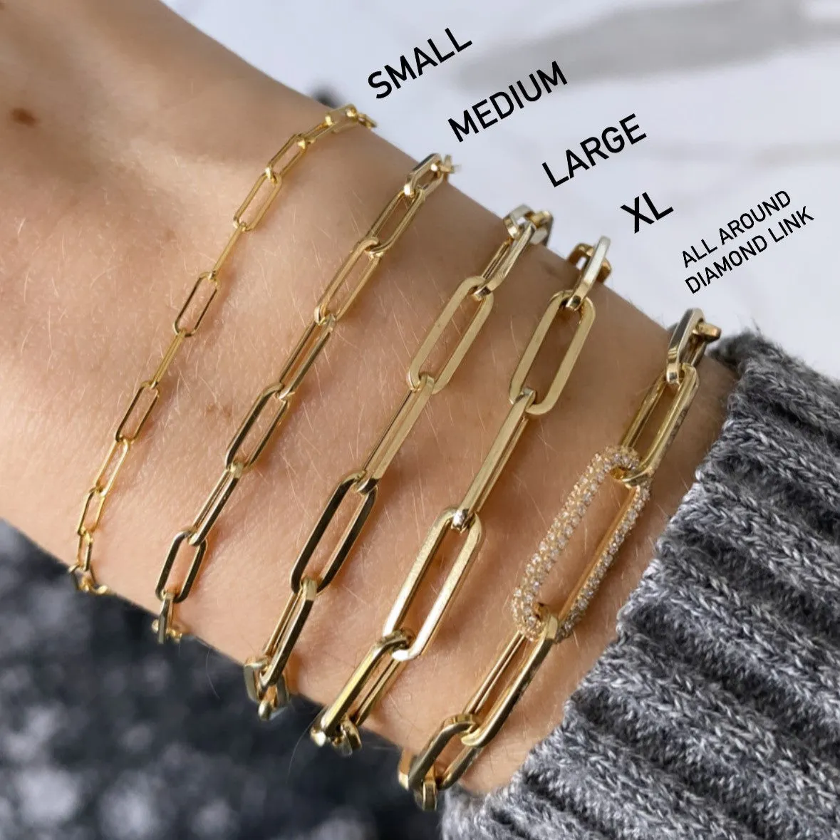 Small Paperclip Bracelet