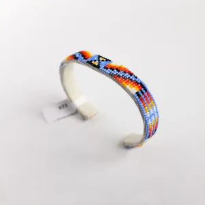 Small Shiny Lavender Navajo Beaded Bracelet