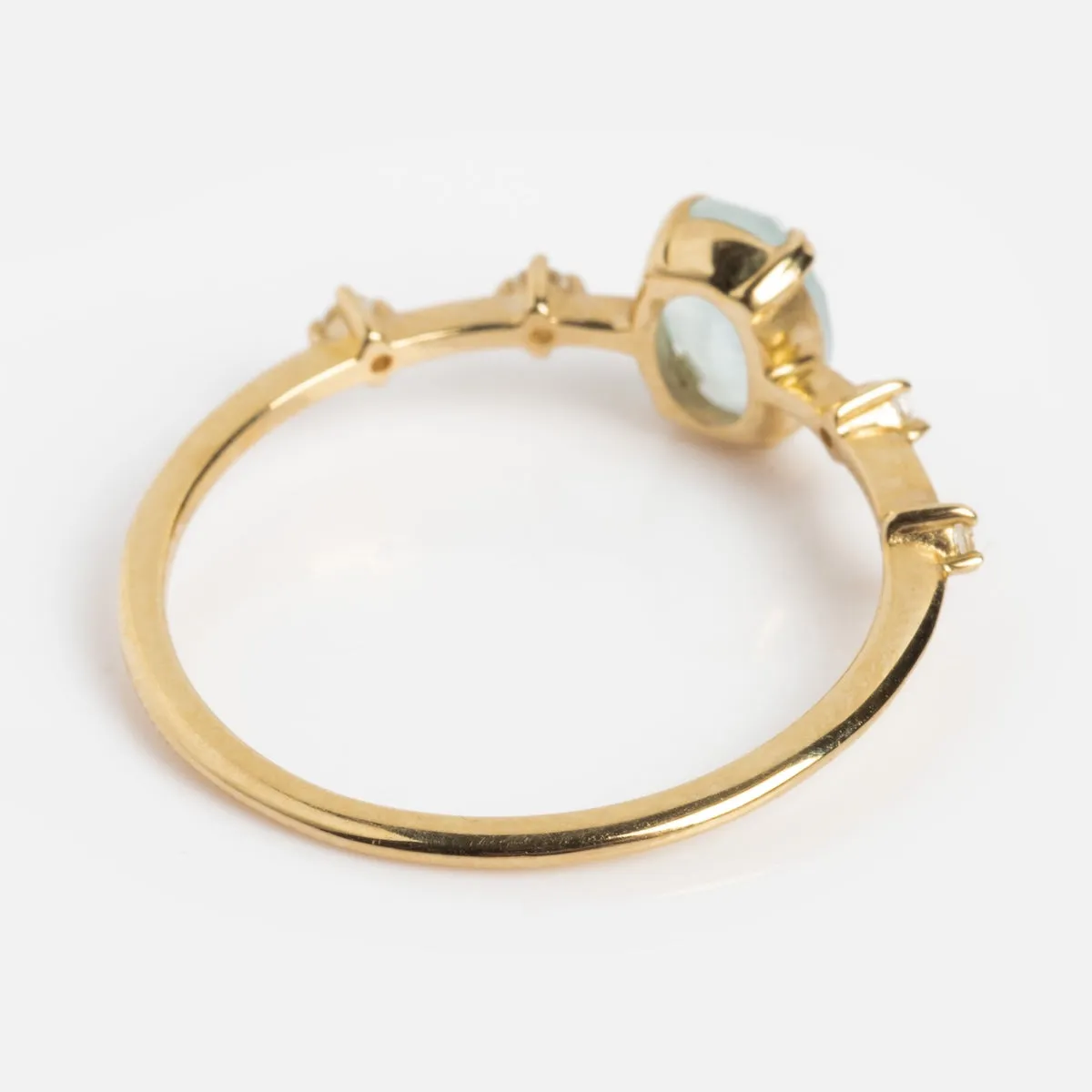 Solid Gold 2025 March Capsule Classic Aquamarine Statement Ring