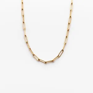 Solid Gold Flat Draw Chain