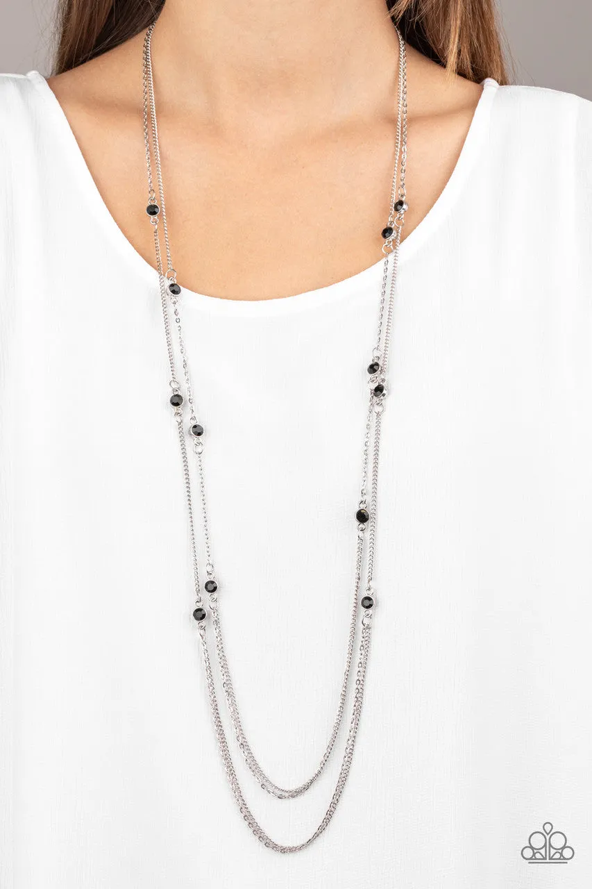 Sparkle of the Day Black Paparazzi Necklace