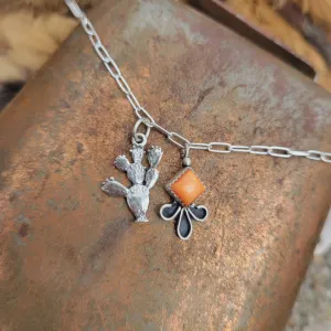 Spiny Cactus Anklet - 10.5"