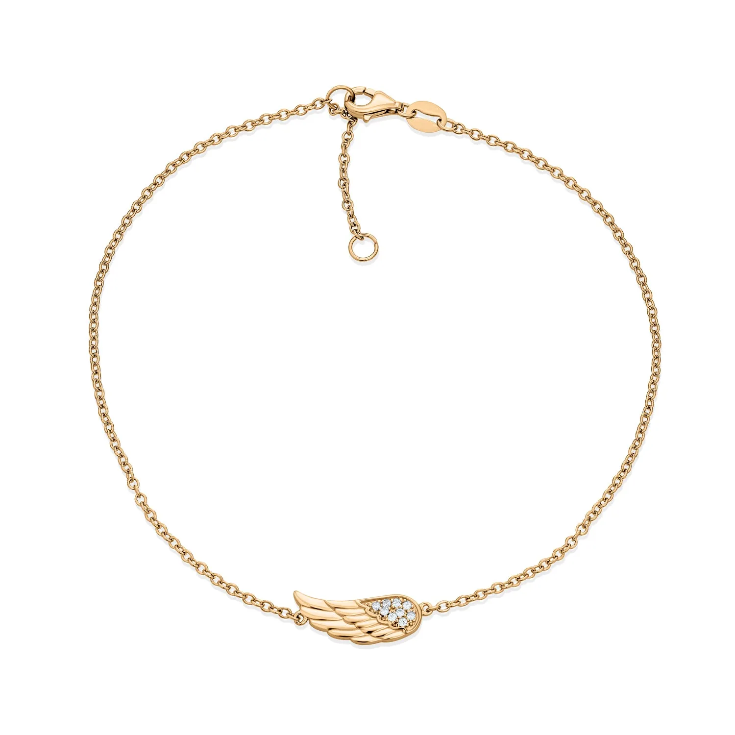Spiritual Guardian Angel Wing Evil Eye Anklet Ankle Bracelet Gold Plated Silver
