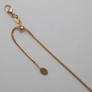 Springer's Collection 14K Yellow Gold 22" Franco Link Chain Adjustable