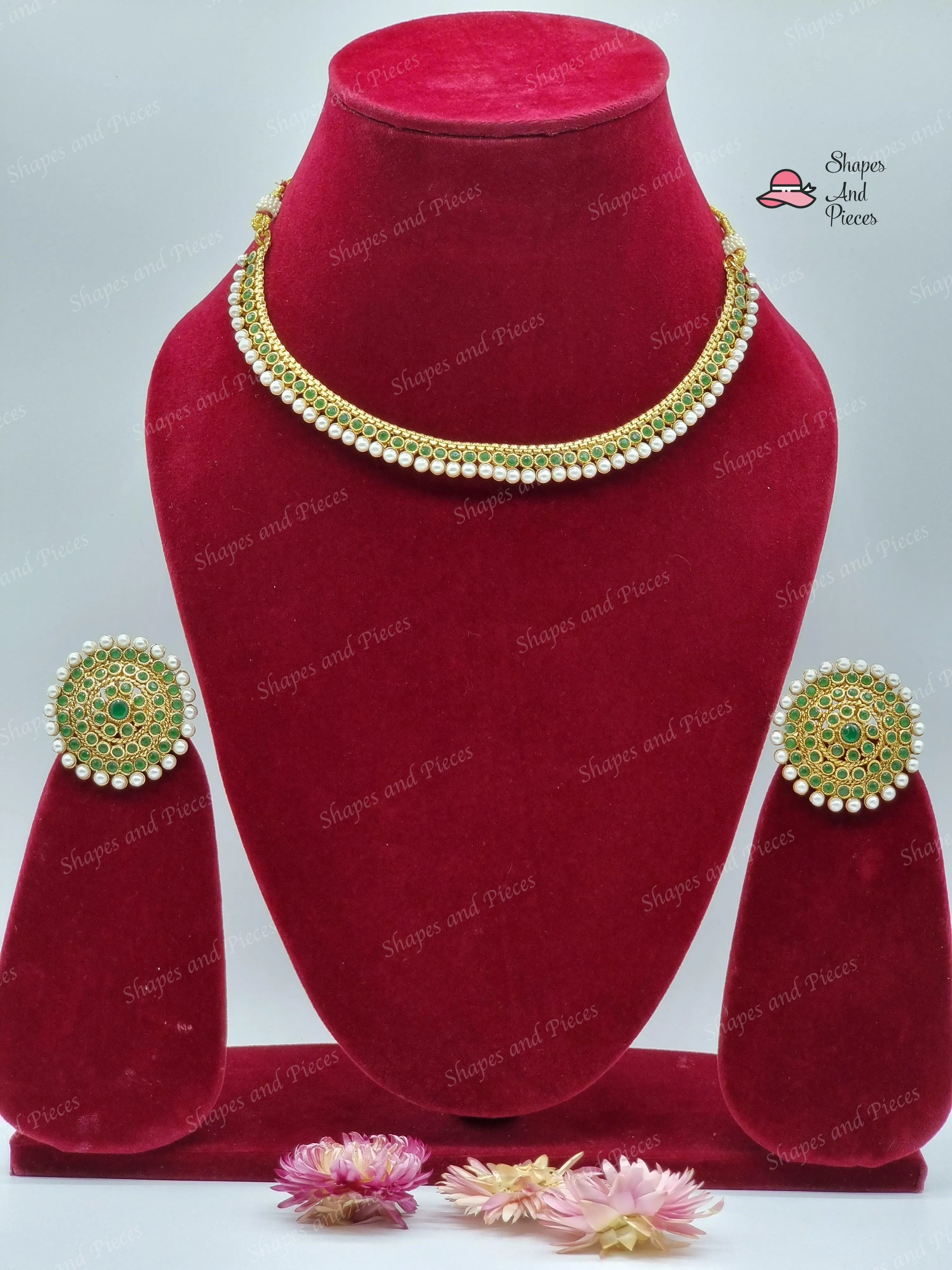 Srija Pearl Drop Chokar Set