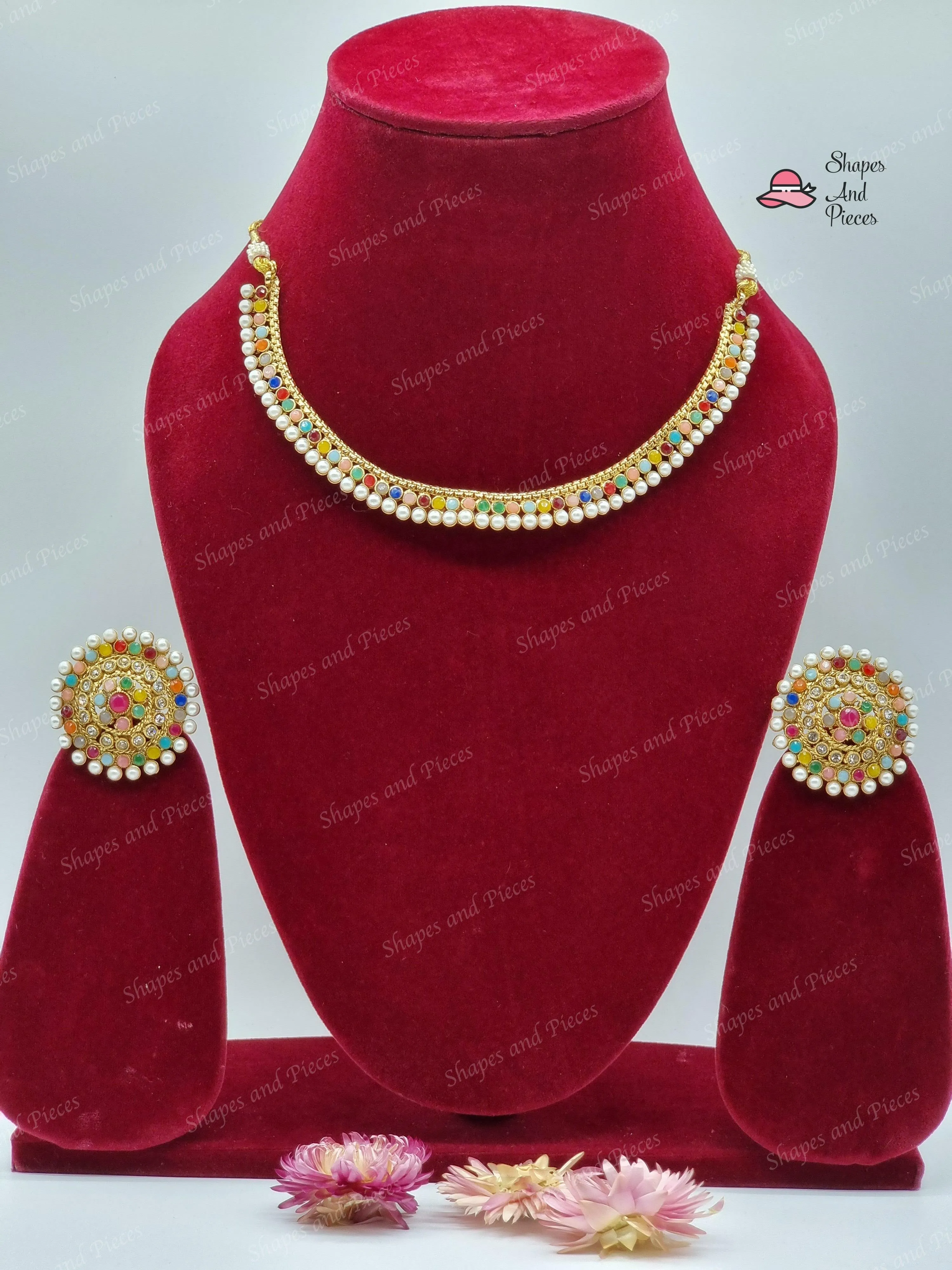 Srija Pearl Drop Chokar Set