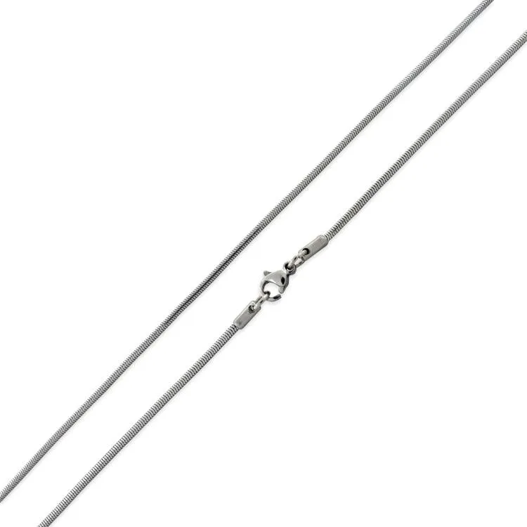 Stainless Steel 18" Snake Chain Necklace 2.0 MM