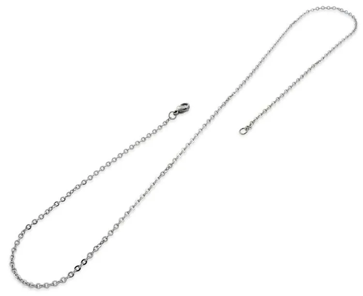 Stainless Steel 22" Flat Rollo Chain Necklace 2.0 MM