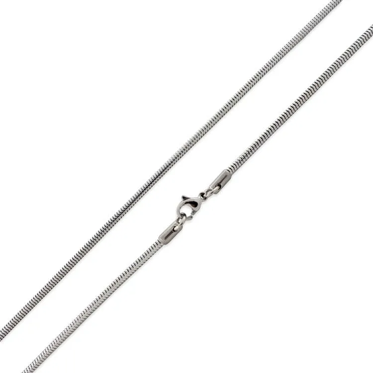 Stainless Steel 30" Snake Chain Necklace 2.4 MM