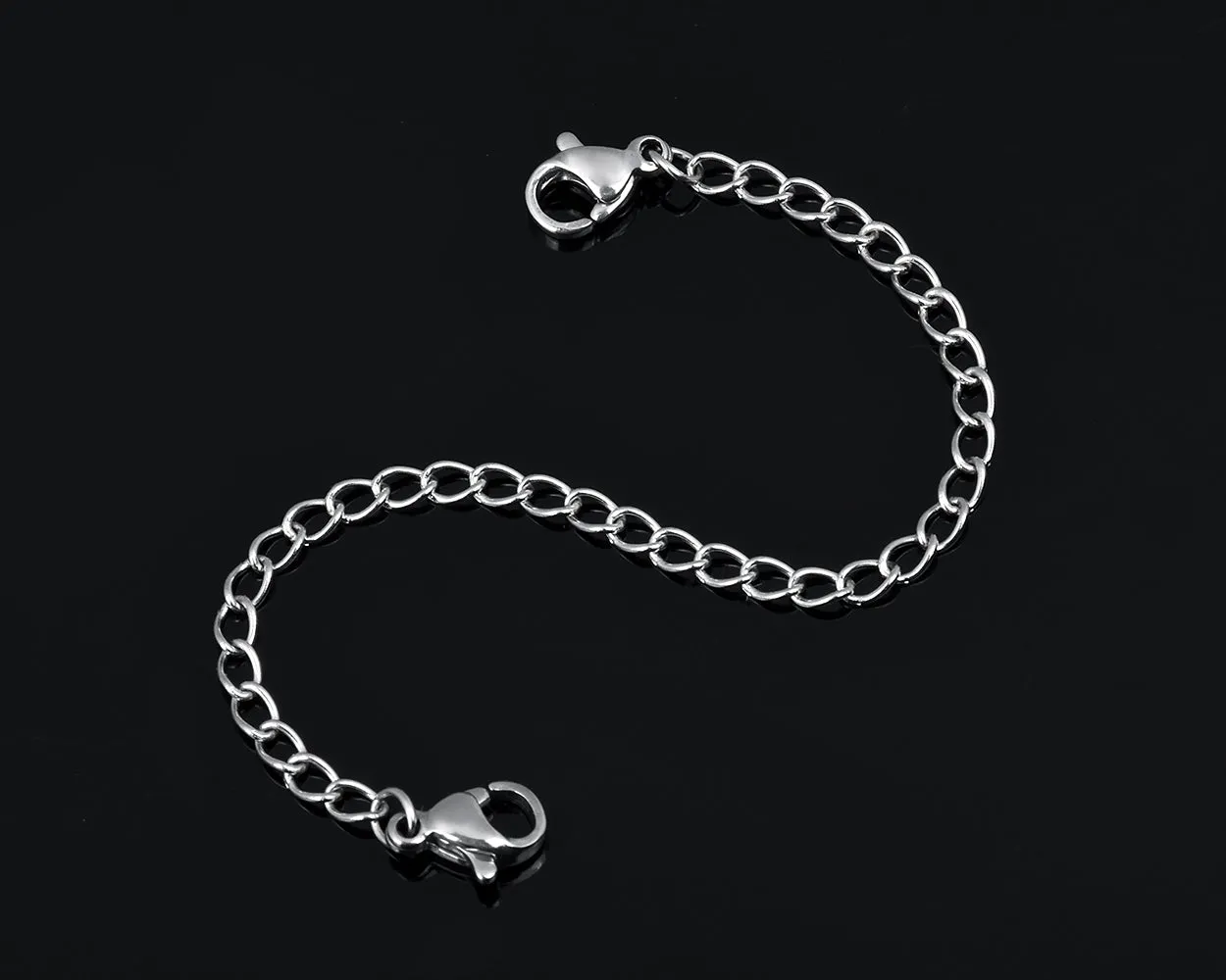 Stainless Steel Necklace Extenders Set of 5