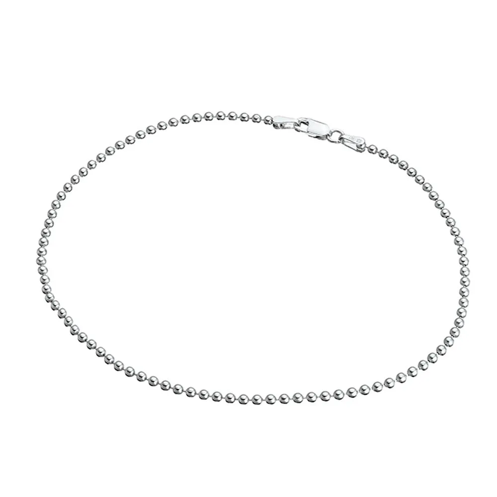 Sterling Silver Ball Chain Anklet