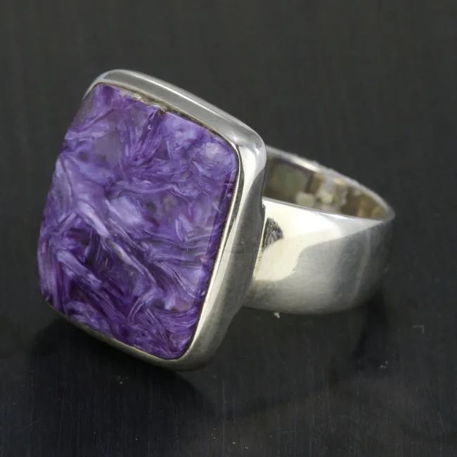 Sterling Silver Charoite Ring