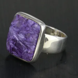 Sterling Silver Charoite Ring