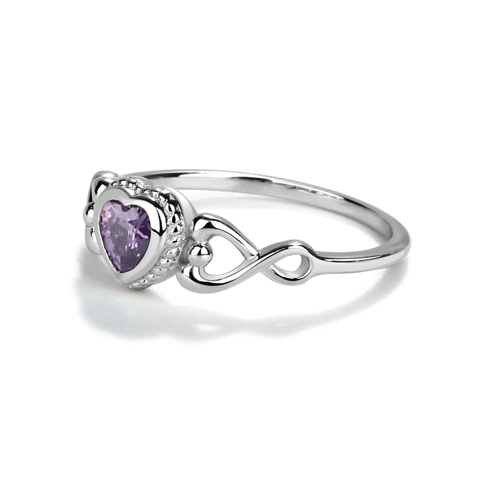 Sterling Silver Heart Baby Ring for Kids