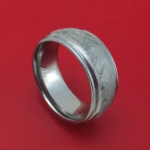 Tantalum and Meteorite Custom Made Ring