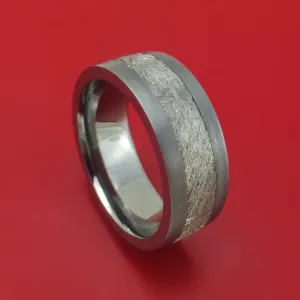 Tantalum and Meteorite Custom Made Ring