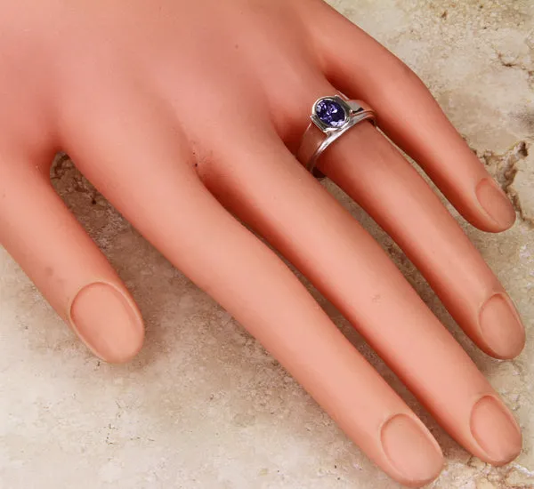 Tanzanite and Sterling Silver Ring