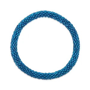 Tanzanite Blue | Himalayan Glass Bead Bracelet