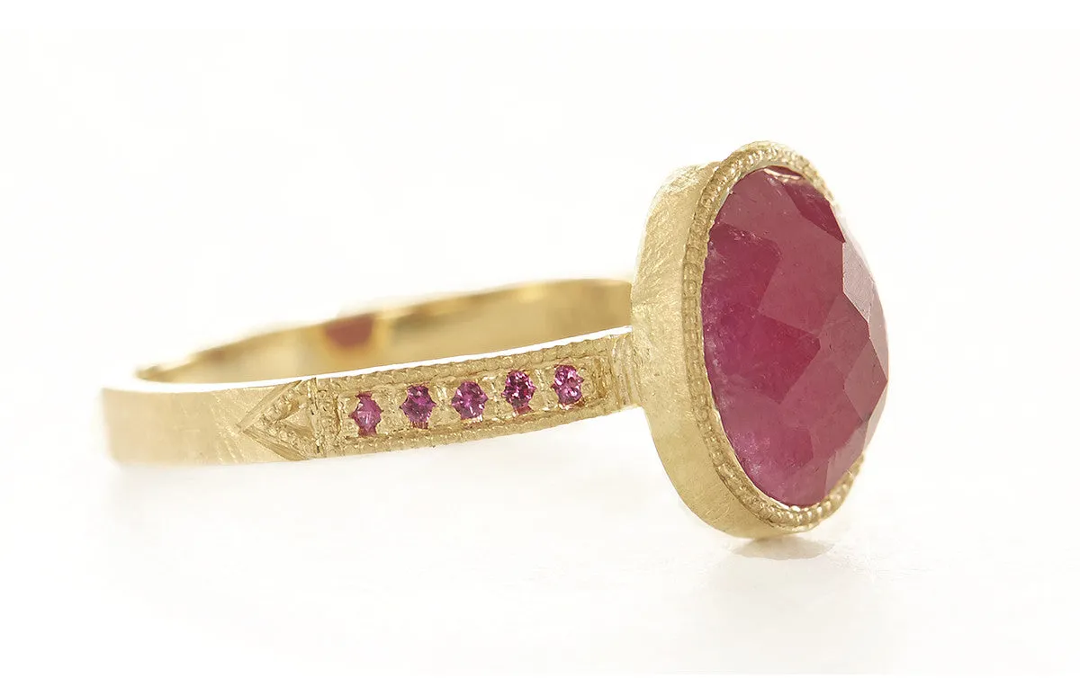 The Brick House Ruby Pave Ring