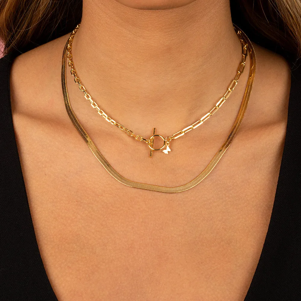 The Double Chain Necklace Combo Set