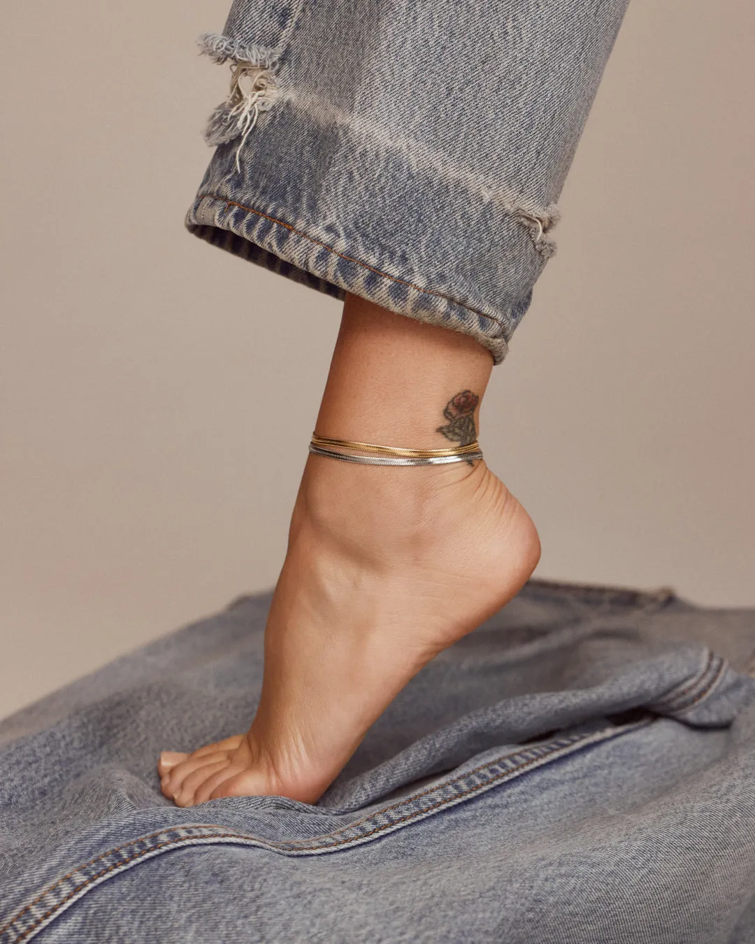The Mercer Anklet- Gold
